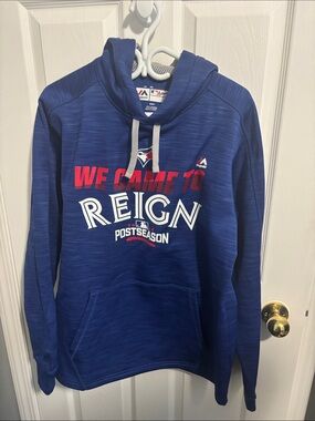 Majestic Royal Blue Postseason 'We Came To Reign' Hoodie